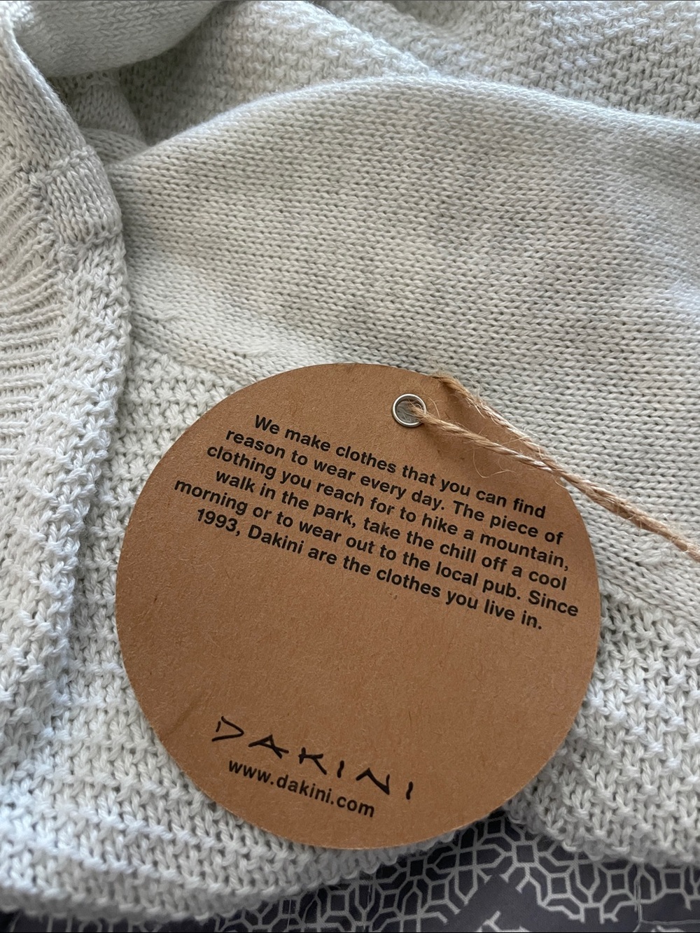 Dakini Light Oatmeal Colored Knit Zip Cardigan Hoodie NWT! Beautiful quality - Picture 3 of 16
